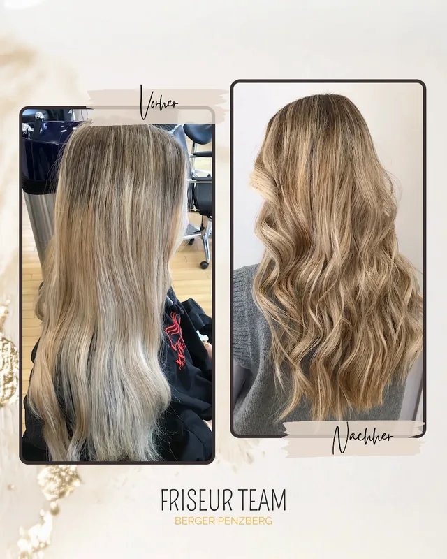 Standbild aus dem Reel: Haare vorher und nachher
